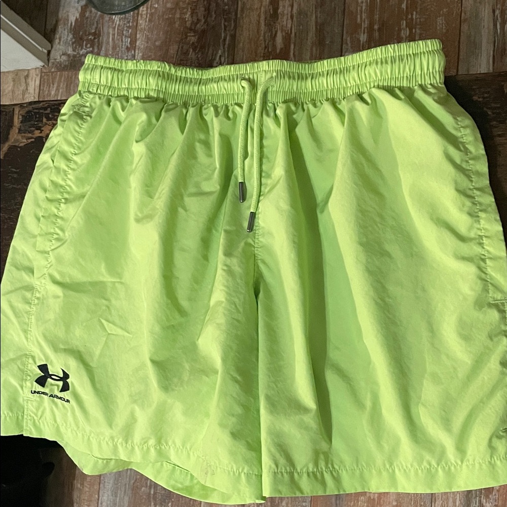 Under Armour Lime Green Athletic Shorts
